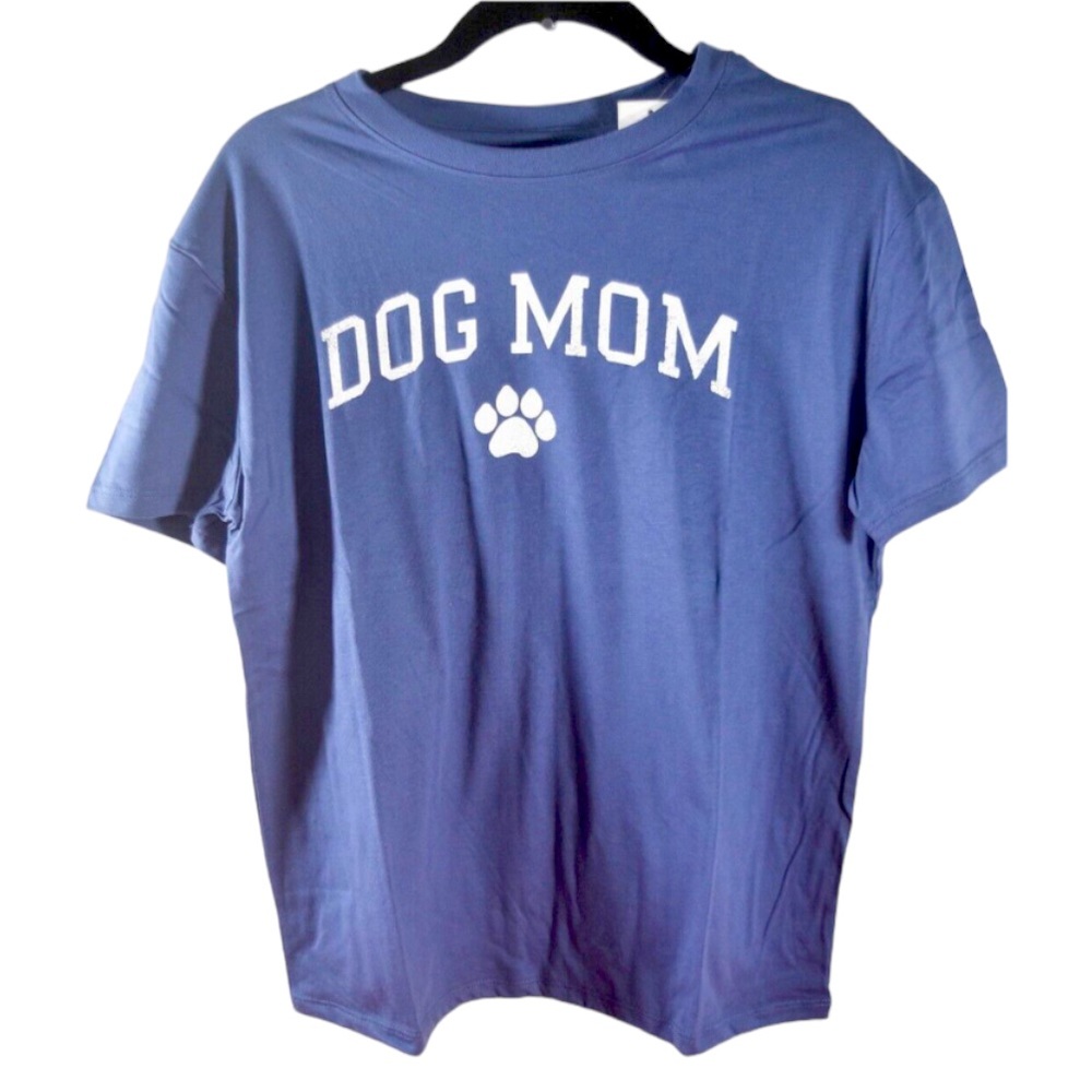 {NWT} Dog Mom Short Sleeve Graphic T-Shirt - Navy XS